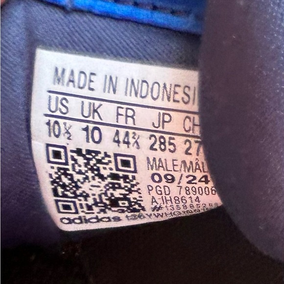 Adidas blue Cloudform Comfort sneakers, size 10.5 - Picture 10 of 10